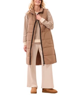 TRIBAL Women's Quilted Long Puffer Vest
