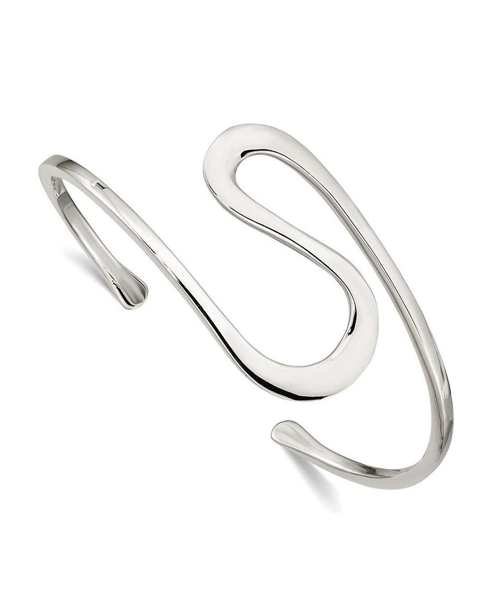 Curata Jewelry регулируемый браслет-браслетка из стерлингового серебра