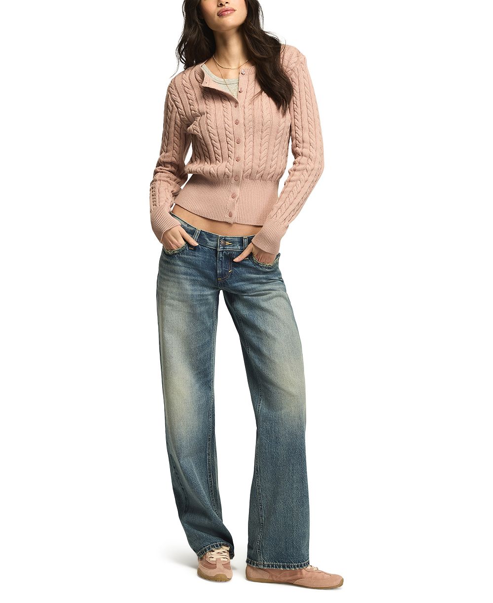 Женский кардиган Lucky Brand из мягкого кабельного трикотажа