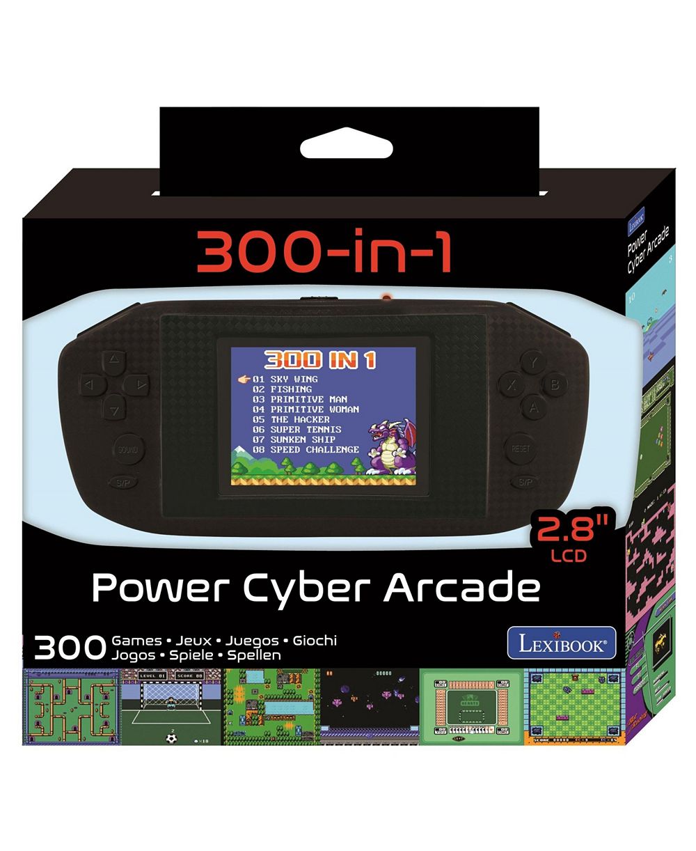Портативная игровая консоль Lexibook с 300 играми Power Cyber Arcade