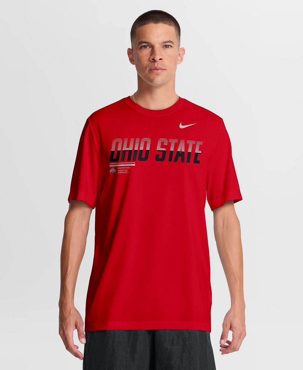 Nike Men's Scarlet Ohio State Buckeyes Sideline Legend Dri-FIT T-Shirt
