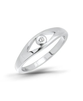Серебряное кольцо Macy's с кубическим цирконием для стекинга