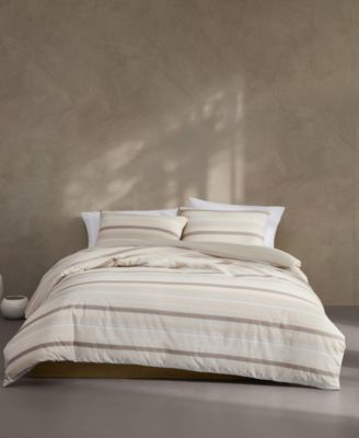 Calvin Klein комплект пододеяльников Summer Stripe из хлопка, 3 предмета, размер Queen