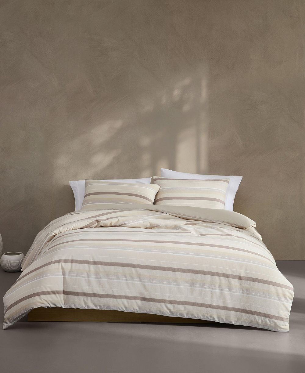 Calvin Klein Summer Stripe Cotton 3-Piece Duvet Set, King