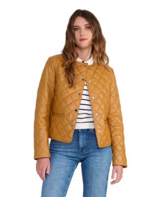 Furniq UK Женская стеганая кожаная куртка Marlowe