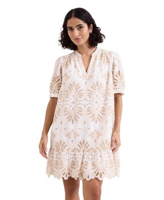 Phase Eight Women's Liliana Puff-Sleeve V-Neck Floral Mini Dress