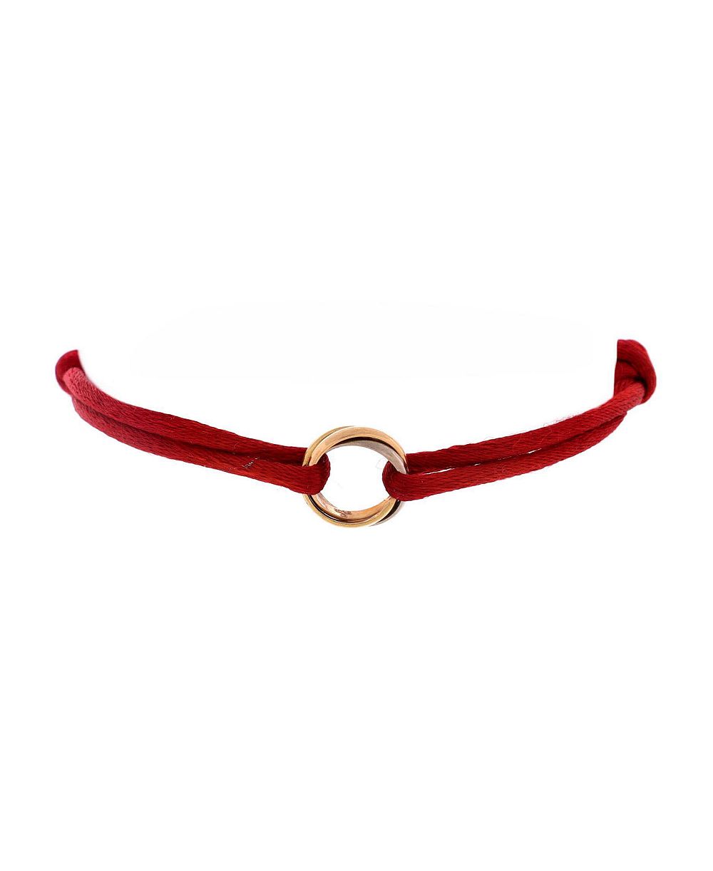 Б/у браслет Cartier Trinity на шнурке