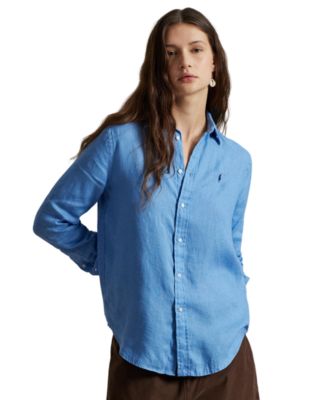 Polo Ralph Lauren женская классическая льняная рубашка