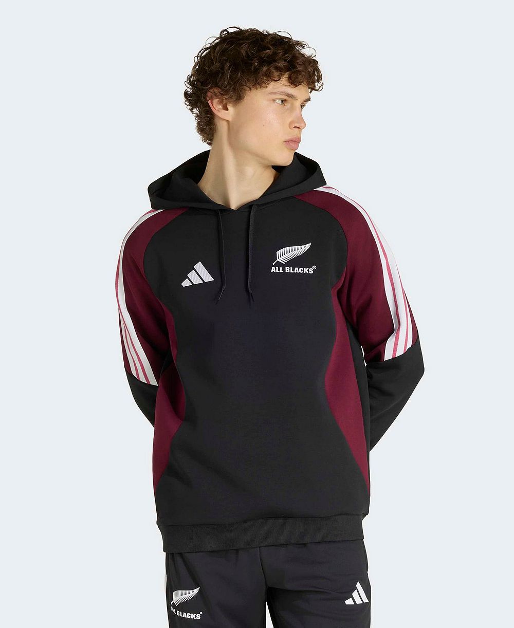 Men's adidas Black/Maroon All Blacks Hoodie