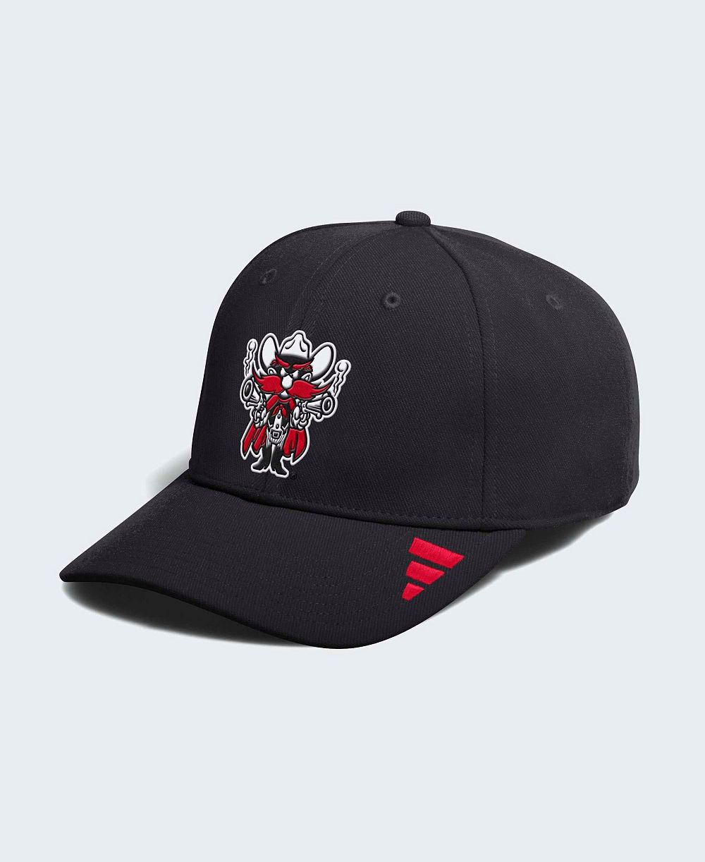 Men's adidas Black Texas Tech Red Raiders 2026 Sideline Flex Hat