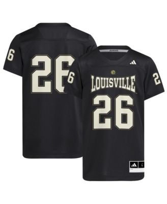 Big Boys and Girls adidas #26 Black Louisville Cardinals For the Ville Strategy Football Jersey