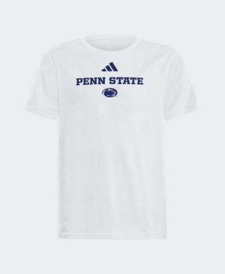 Big Boys and Girls adidas  White Penn State Nittany Lions Wordmark Fresh T-Shirt