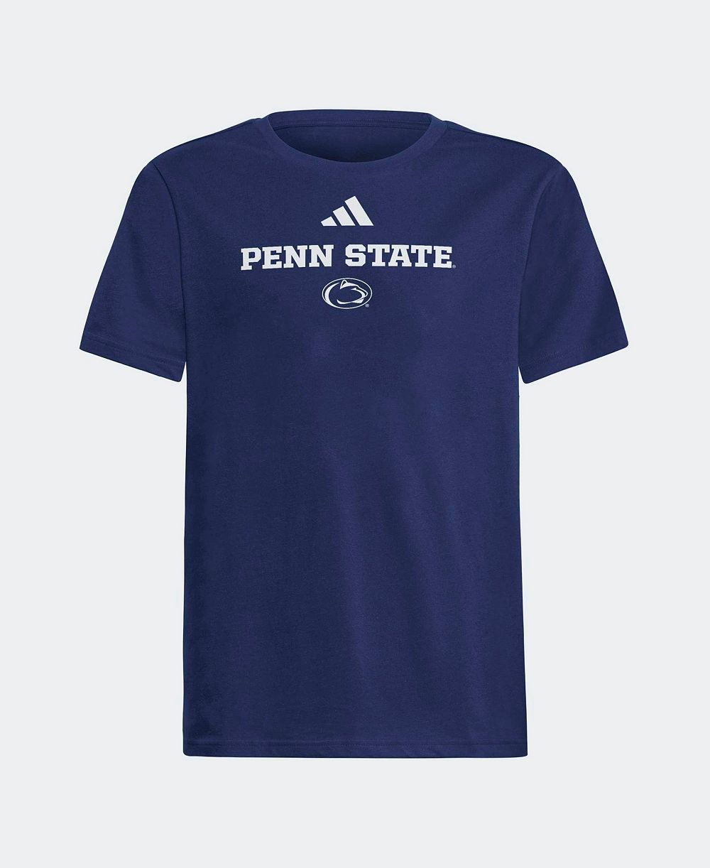 Big Boys and Girls adidas  Navy Penn State Nittany Lions Wordmark Fresh T-Shirt