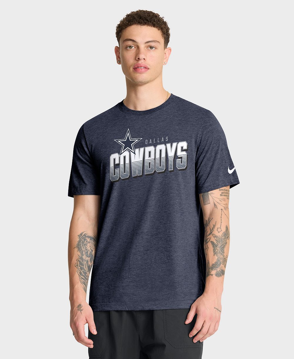 Men's Nike Gray Dallas Cowboys Believe The Game Tri-Blend T-Shirt
