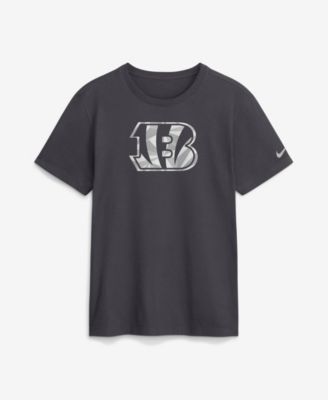 Men's Nike Anthracite Cincinnati Bengals Fractal Logo T-Shirt