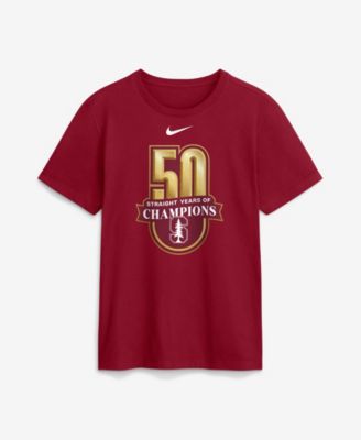 Men's Nike Crimson Stanford Cardinal 50 Years of Champions T-Shirt