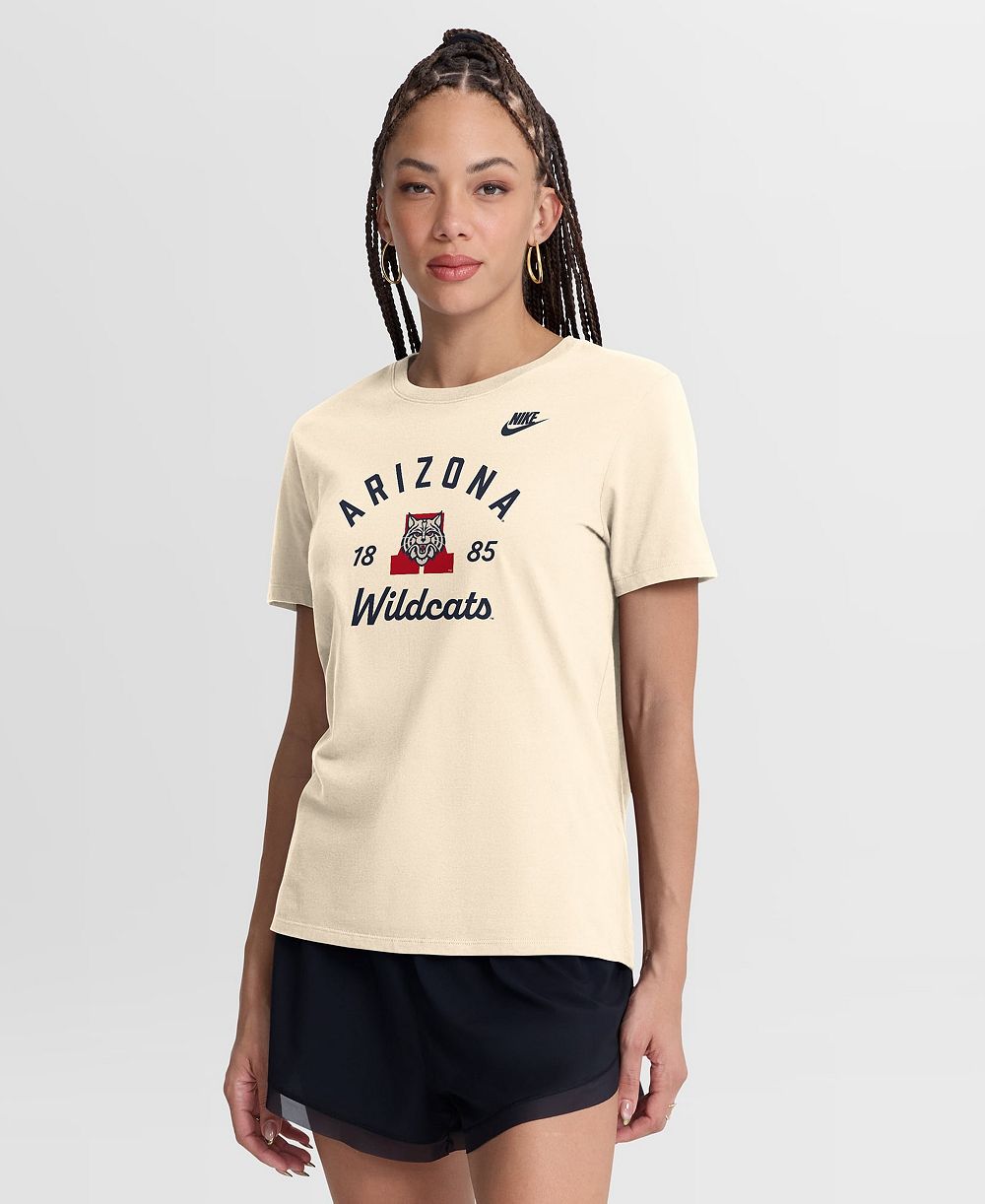 Женская футболка Nike с надписью Arizona Wildcats Legacy Team Name, натуральный цвет