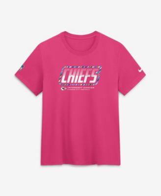 Women's Nike  Pink Kansas City Chiefs 2026 NFL Crucial Catch Tri-Blend Dri-FIT T-Shirt