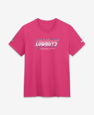 Women's Nike  Pink Dallas Cowboys 2026 NFL Crucial Catch Tri-Blend Dri-FIT T-Shirt