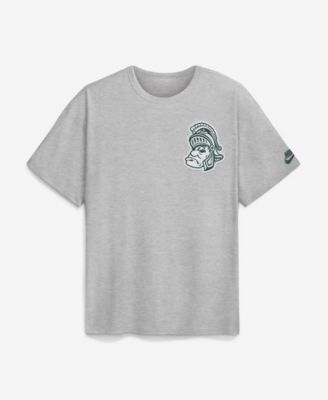 Men's Nike Heather Gray Michigan State Spartans Legacy Logo Max90 T-Shirt