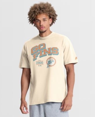 Men's Nike Natural Miami Dolphins Vintage Mod Blown Away Max90 T-Shirt