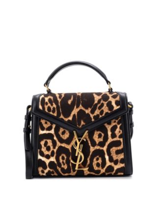 Pre-Owned Saint Laurent Mini Cassandra верхняя ручка сумка напечатанная Canvas с кожей