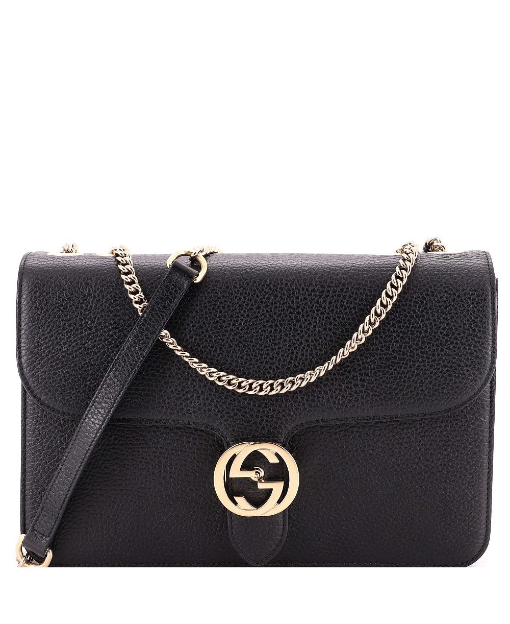 Pre-Owned Gucci Medium Interlocking плечо сумка кожа