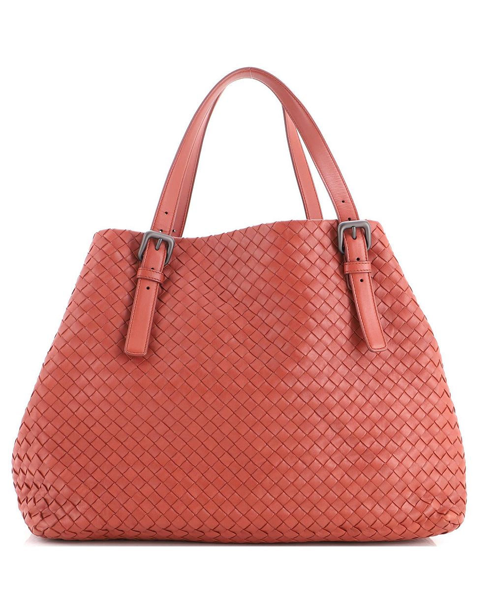 Pre-Owned Bottega Veneta большая сумка-тоут A-Shape из кожи Nappa Intrecciato