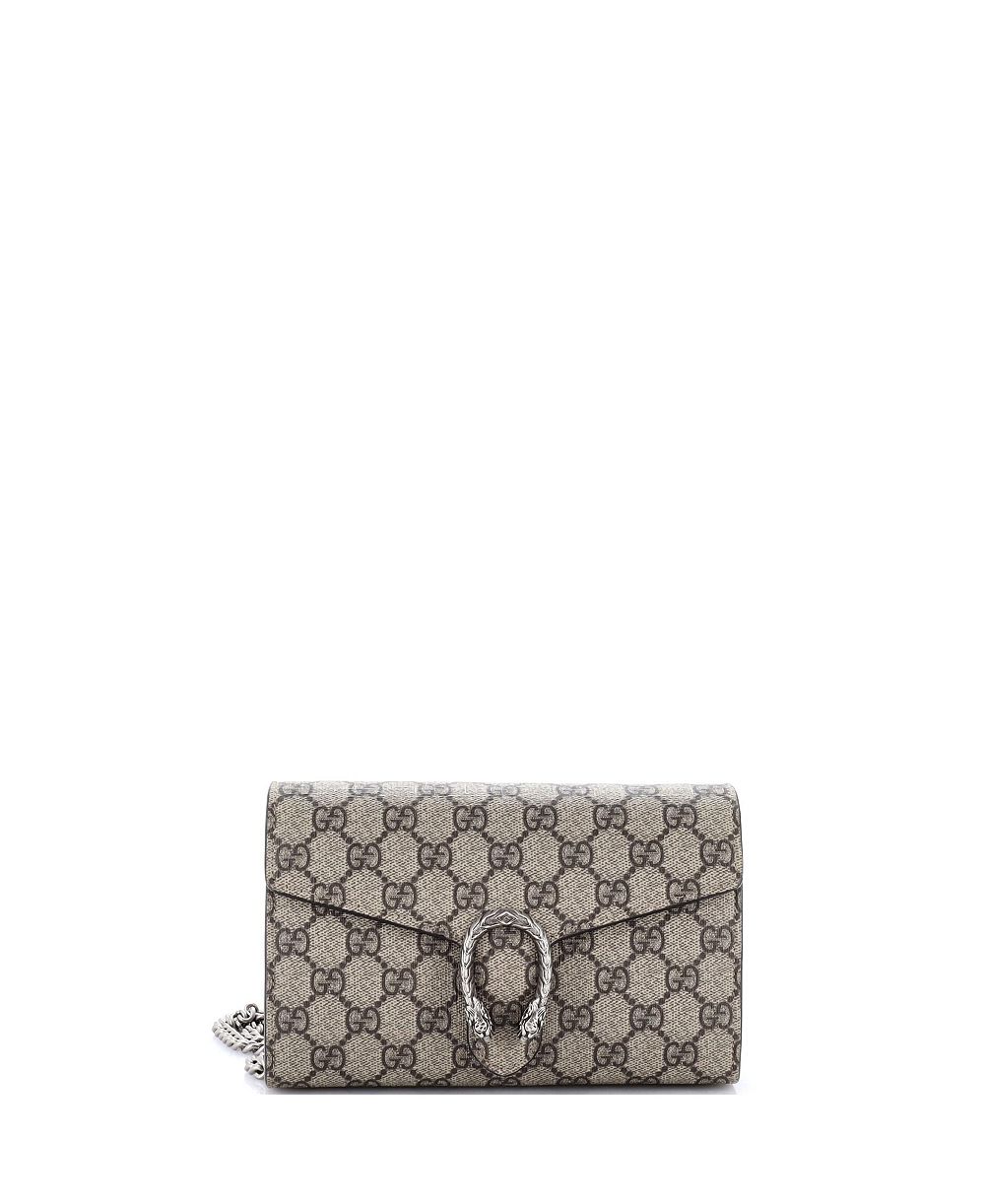 Б/у кошелек Gucci Dionysus с цепочкой из кожи с покрытием GG