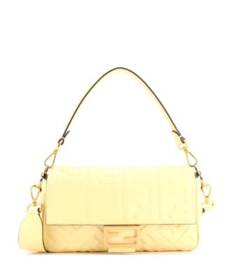Pre-Owned Fendi средняя сумка Baguette NM из кожи с тиснением Zucca