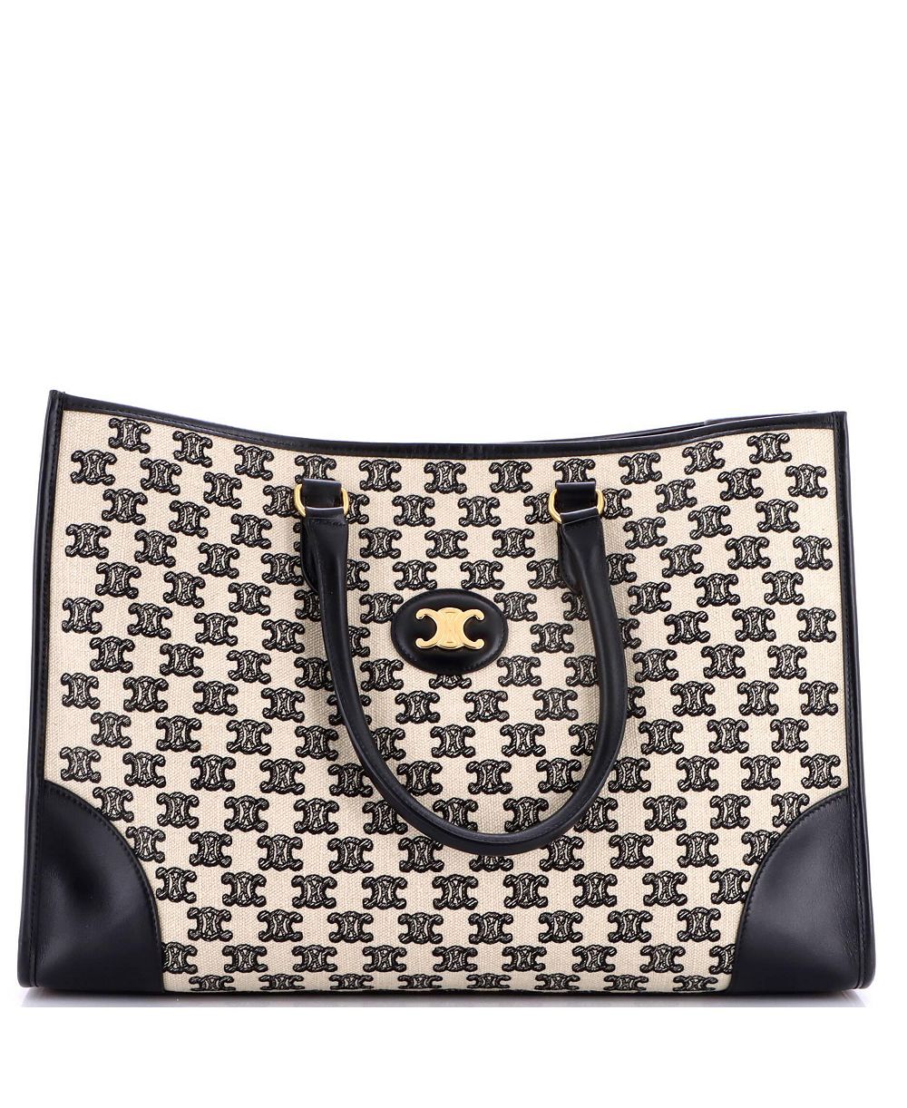 Pre-Owned Celine горизонтальная сумка-тоут Cabas Triomphe из холста