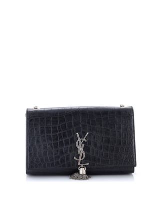 Б/у средняя сумка через плечо Saint Laurent Classic Monogram с кисточкой, 9"Ш x 6"В x 2"Г