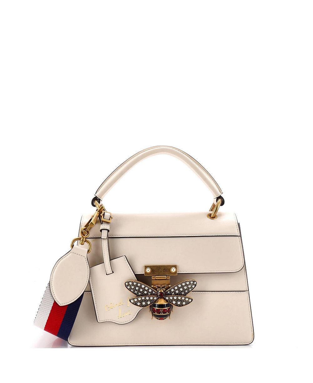 Pre-Owned Gucci маленькая сумка с верхней ручкой Small Queen Margaret Top Handle Bag из кожи