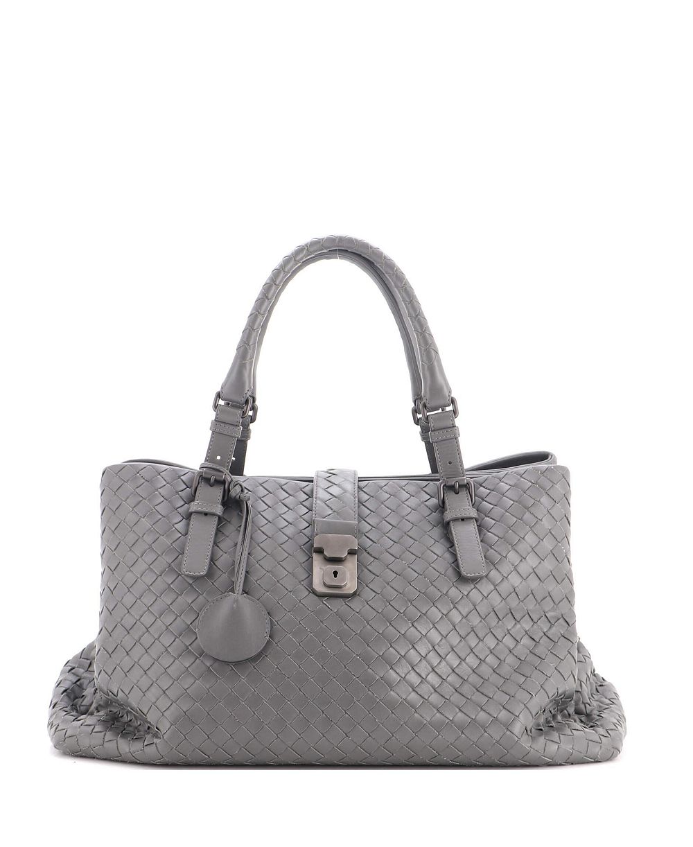 Б/у средняя сумка Bottega Veneta Roma из кожи Intrecciato Nappa
