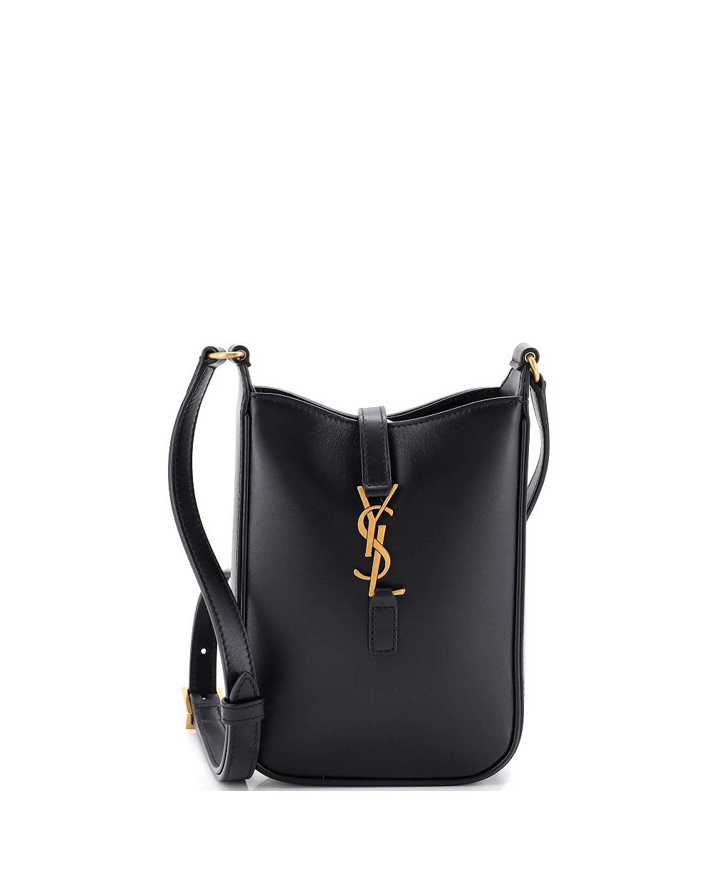 Pre-Owned Saint Laurent Mini Le 5 a 7 вертикальная сумка через плечо кожа