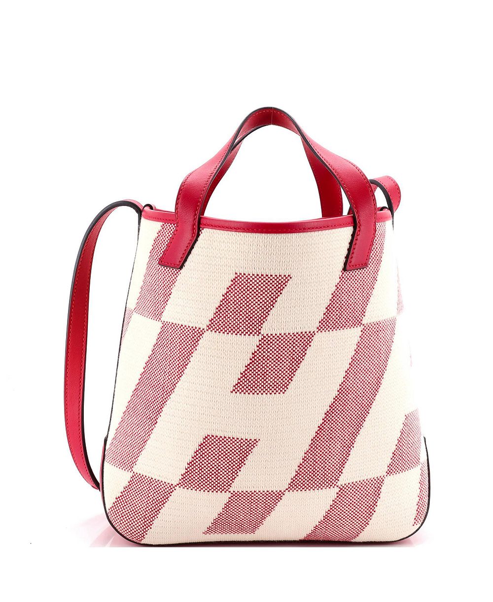 Pre-Owned HERMÉS 27 Cabas H en Biais сумка-тоут из ткани с кожаной отделкой
