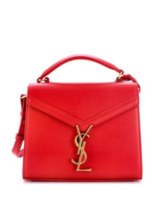 Маленькая сумка с верхней ручкой Pre-Owned Saint Laurent Mini Cassandra из кожи