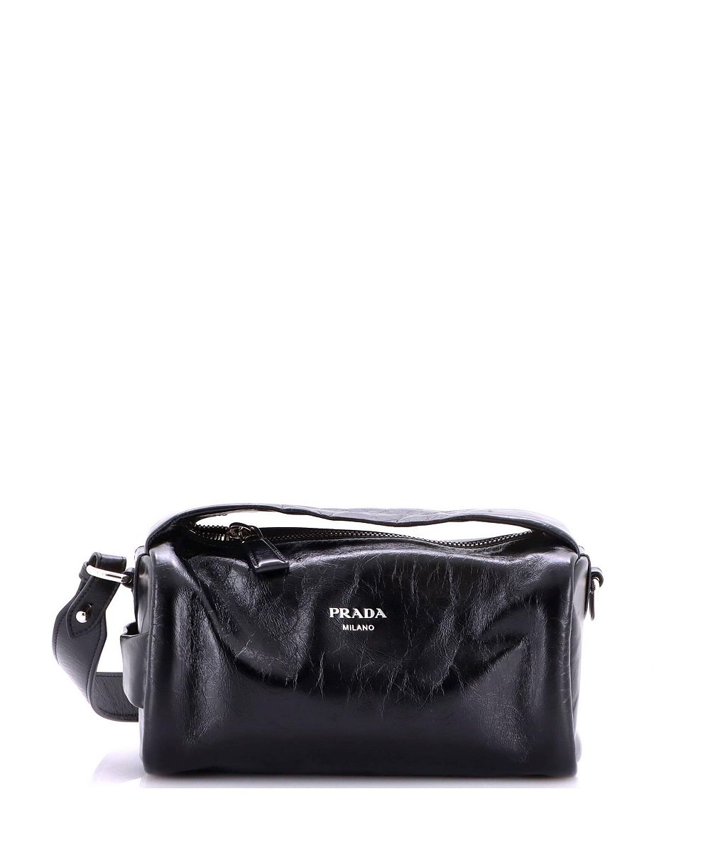 Pre-Owned Prada маленькая сумка с короткой ручкой и плечевым ремнем из телячьей кожи