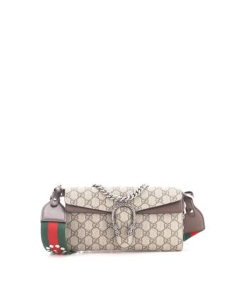 Pre-Owned Gucci маленький Dionysus восток-запад клапан сумка GG покрытая ткань
