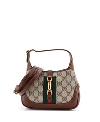 Pre-Owned Gucci Mini Jackie 1961 Hobo GG Покрытый холст