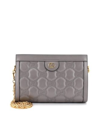 Маленькая сумка через плечо Pre-Owned Gucci Small GG Shoulder Bag из кожи GG Matelasse
