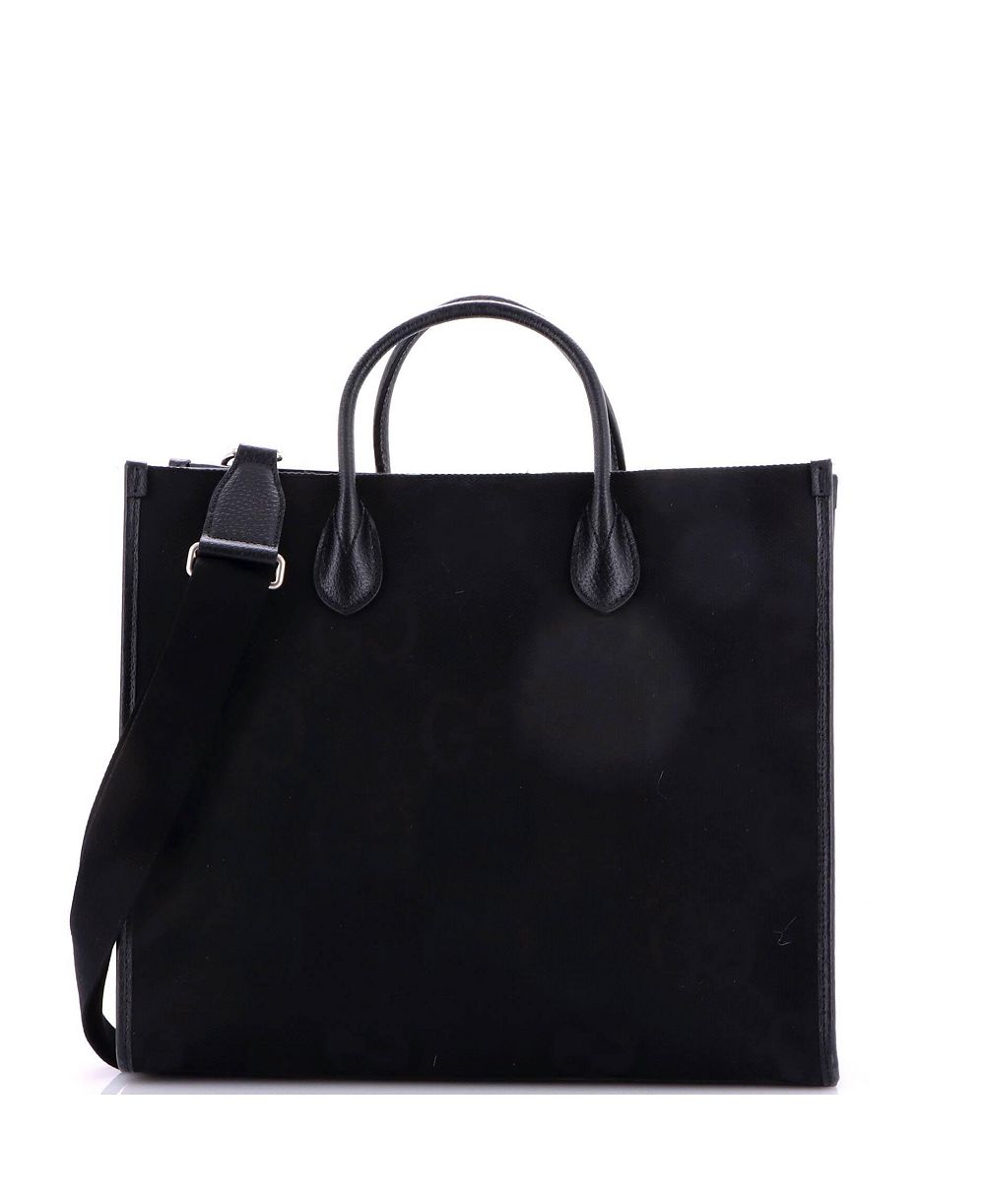 Б/у большая сумка-тоут Gucci Jumbo GG Canvas, конвертируемая, подходит для ноутбука