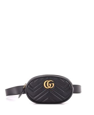 Pre-Owned Gucci поясная сумка GG Marmont из стеганой кожи
