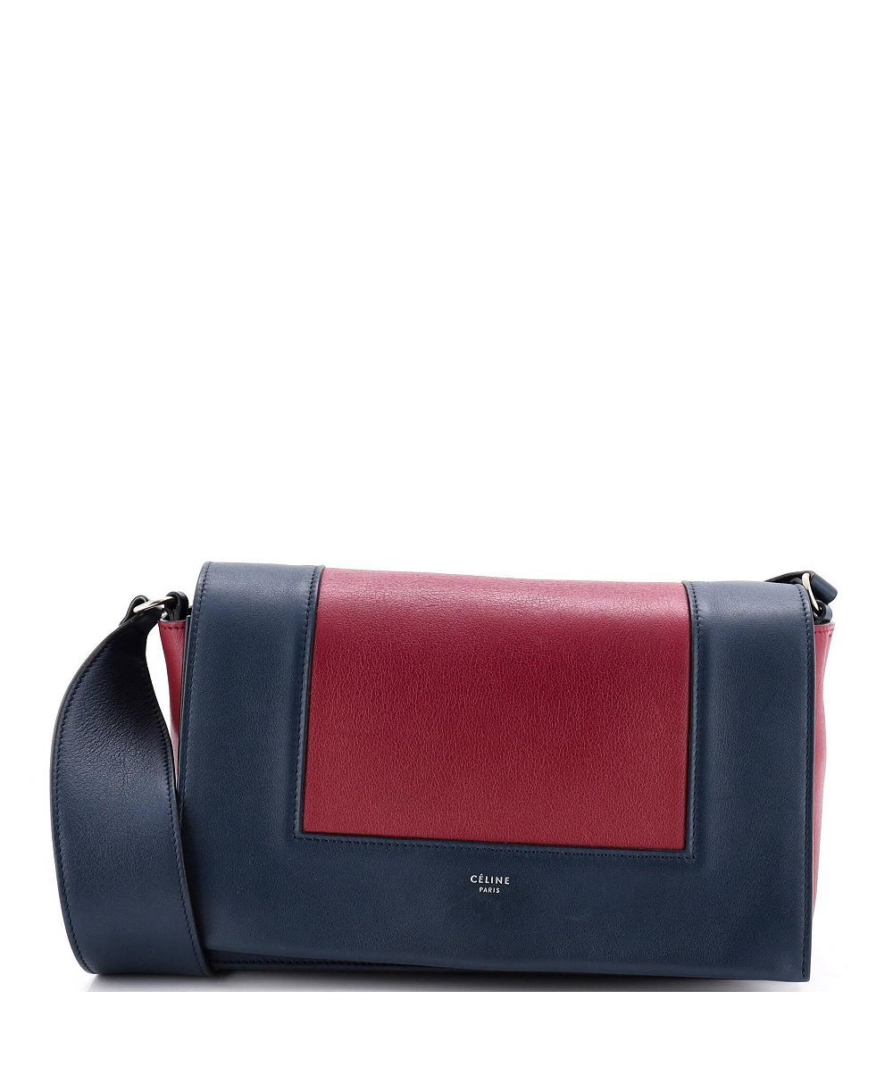 Pre-Owned Celine Frame средняя кожаная сумка через плечо