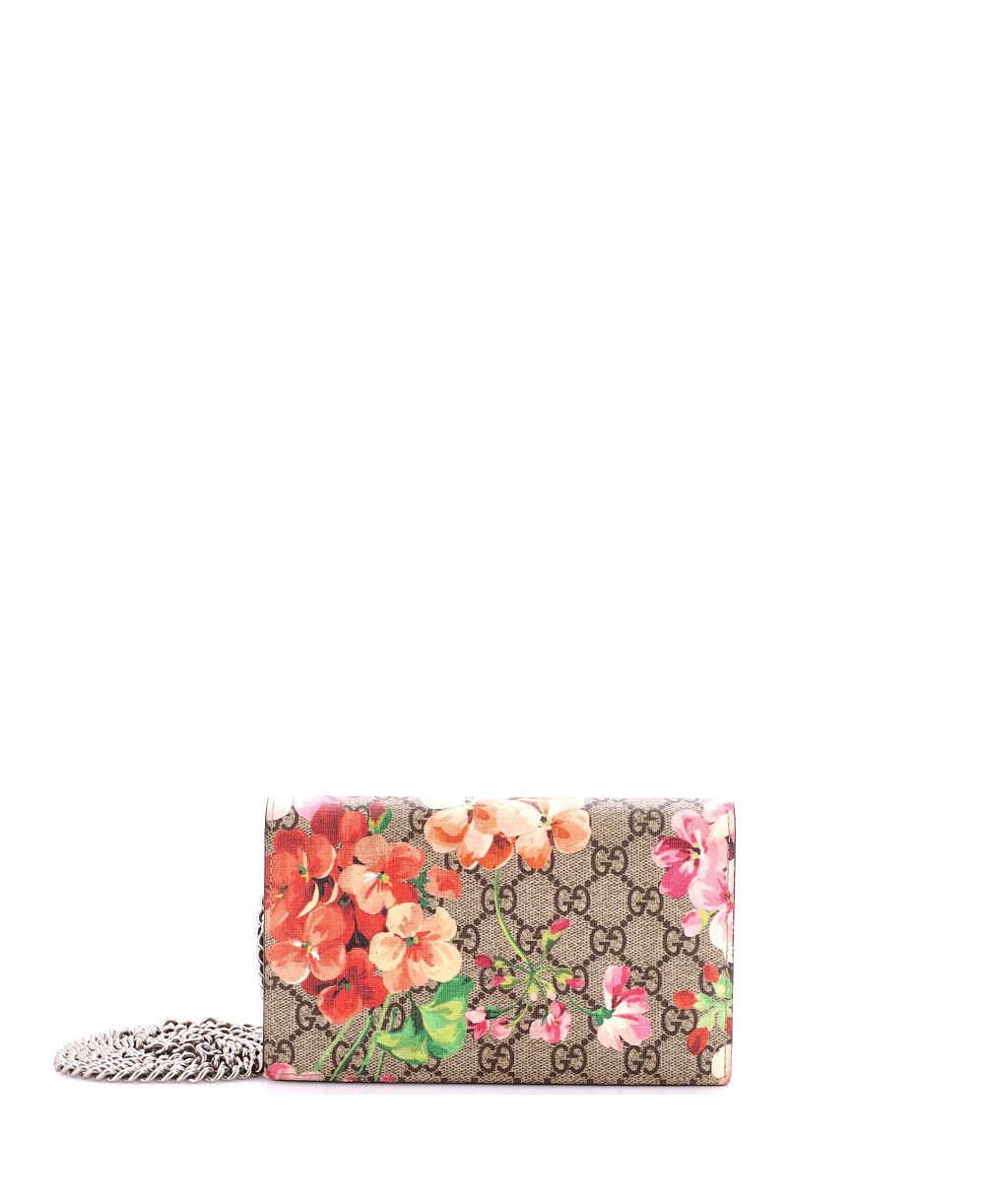 Б/у кошельки-кроссбоди Gucci Blooms Print с цепочкой