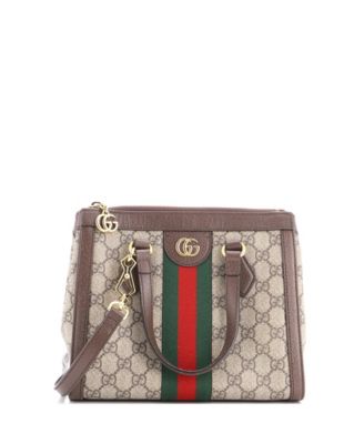 Pre-Owned Gucci Ophidia Top Handle GG Coated Canvas Small Tote, 9.5"W x 8"H x 4"D
