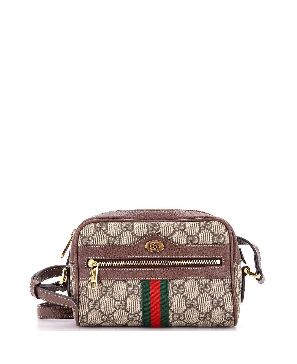 Pre-Owned Gucci Mini Ophidia Shoulder Bag GG Coated Canvas