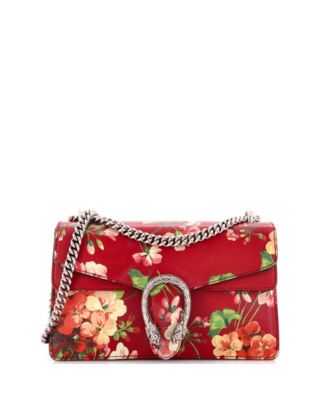 Pre-Owned Gucci Small Dionysus Bag Blooms Print Leather