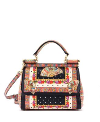 Pre-Owned Dolce and Gabbana средняя сумка Miss Sicily из кожи с принтом