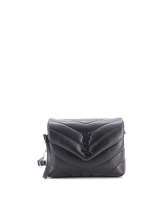 Pre-Owned Saint Laurent Toy Loulou Small Matelasse Chevron Leather Shoulder Bag